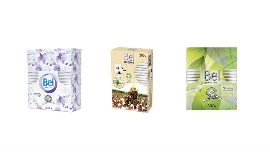 Vatové tyčinky značky Bel Cosmetic, Bel Nature a Bel Premium