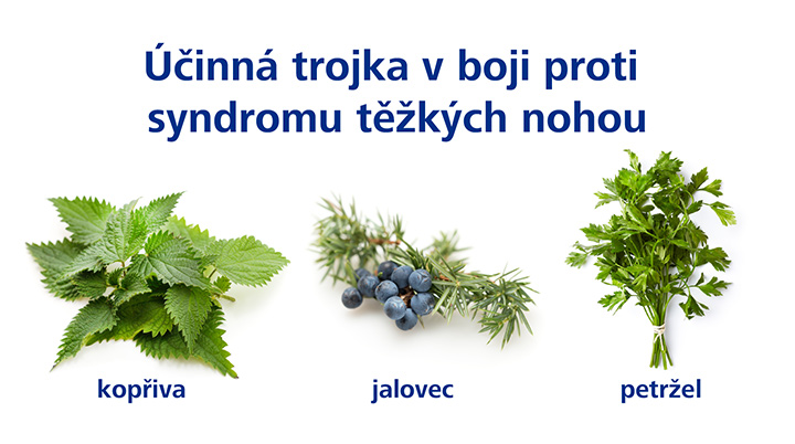Kopřiva, petržel a jalovec pro přírodní odvodnění organismu