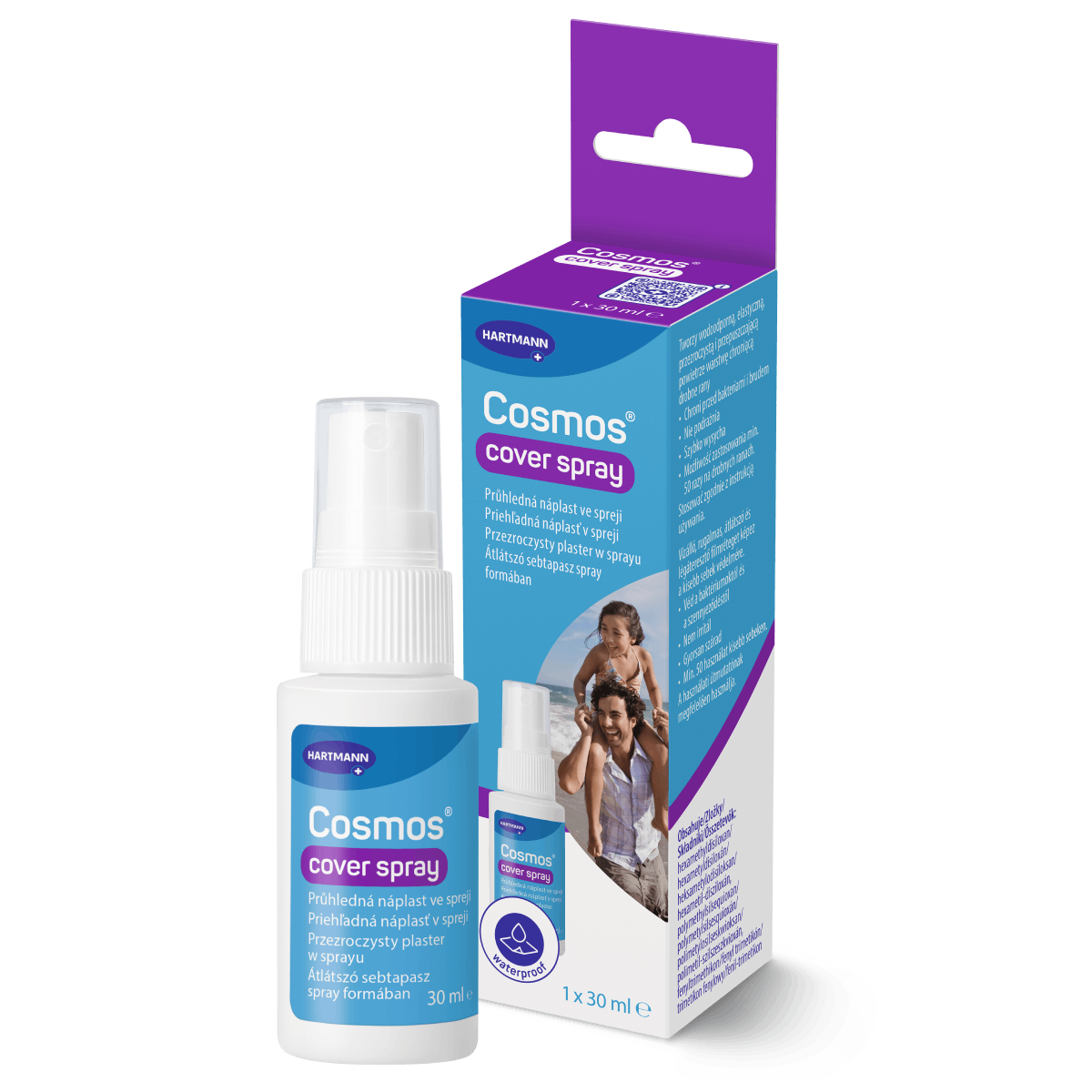 Cosmos Cover Spray chrání drobné rány a urychluje hojení