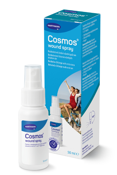 Antiseptický sprej Cosmos Wound Spray pro rychlé čištění ran
