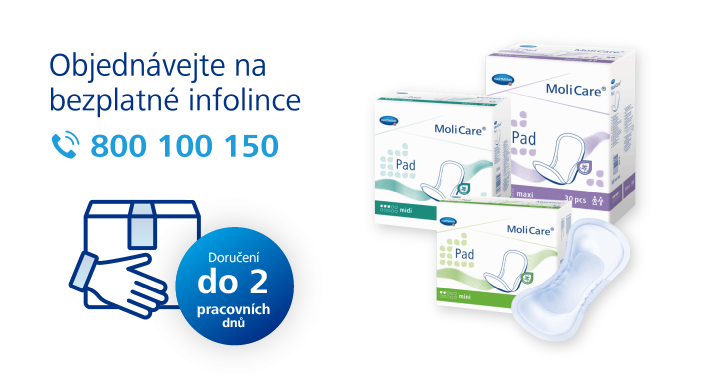 Inkontinenční produkty MoliCare a telefonní linka HARTMANN Home