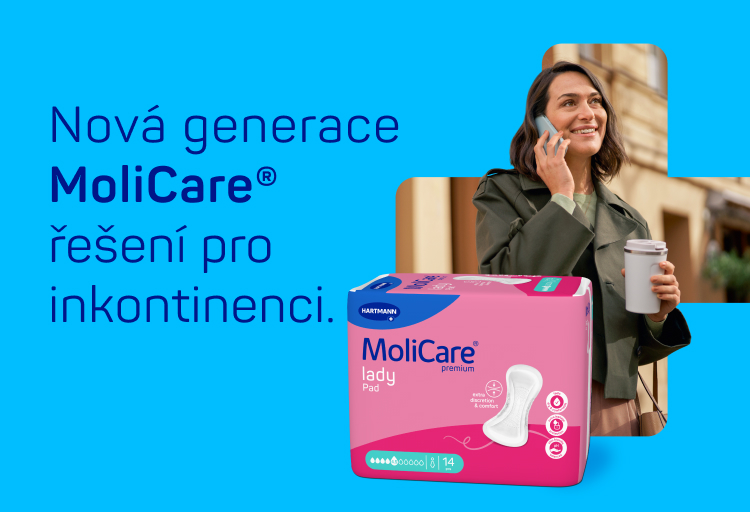 hygienické vložky MoliCare Lady Pad určené pro lehkou inkontinenci