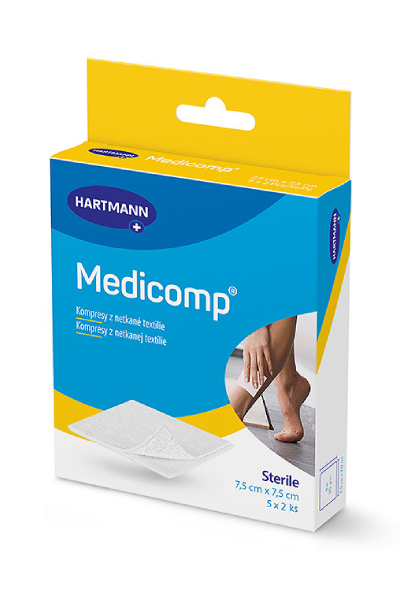Medicomp sterilní kompres pro aplikaci dezinfekce nebo léčivé masti