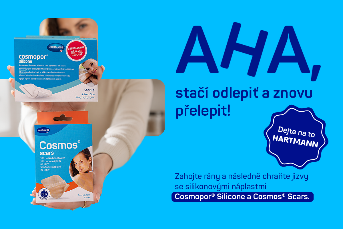 Zahojte rány a následně ochraňte jizvy se silikónovými náplastmi Cosmopor® Silicone a Cosmos® Scars.