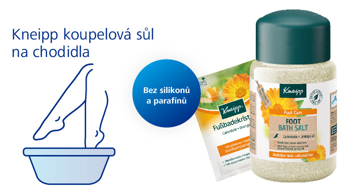 Vhodnou prevencí křečových žil je také Kneipp koupelová sůl na chodidla