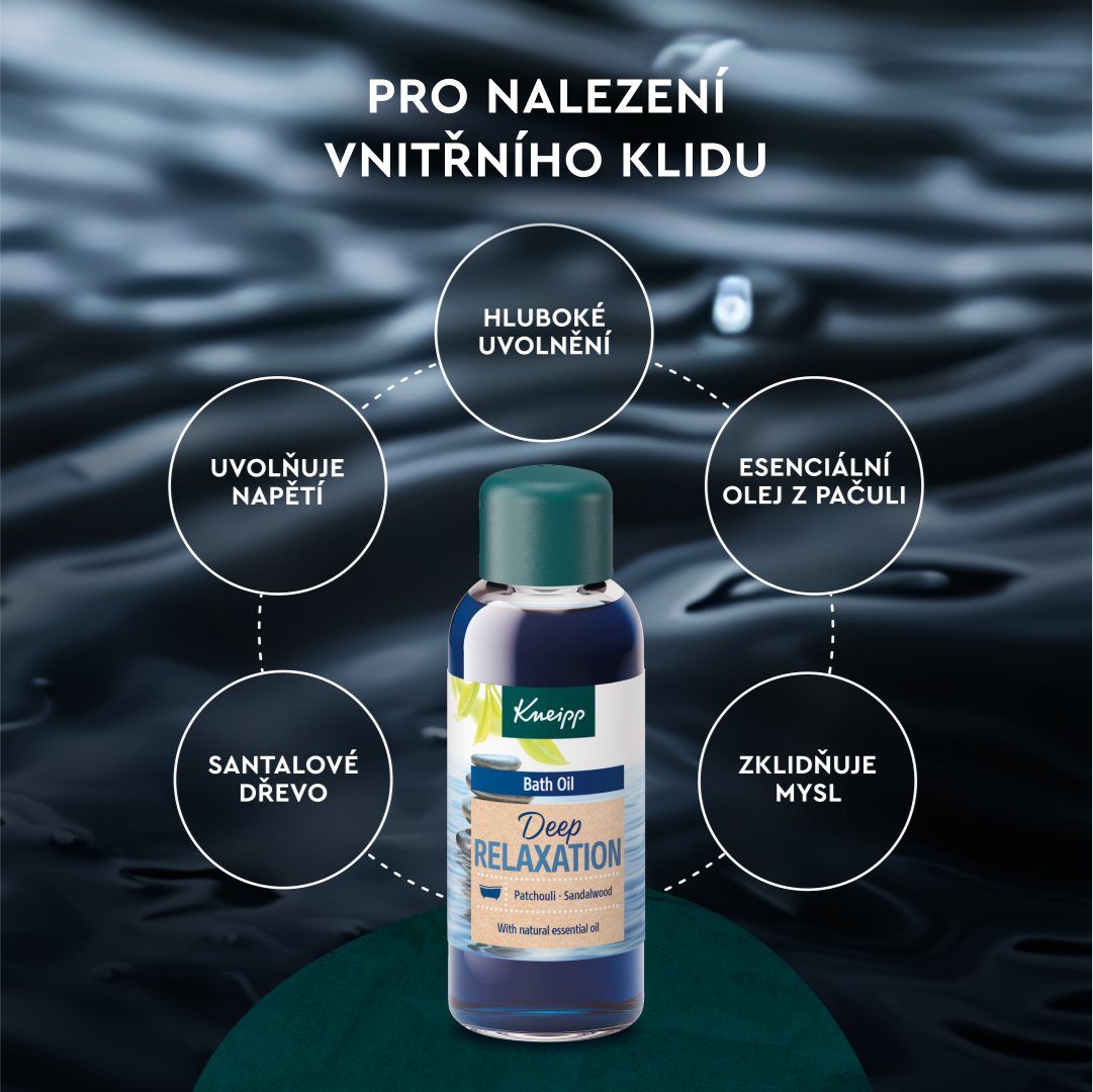 Deep relaxation s koupelovým olejem od Kneipp