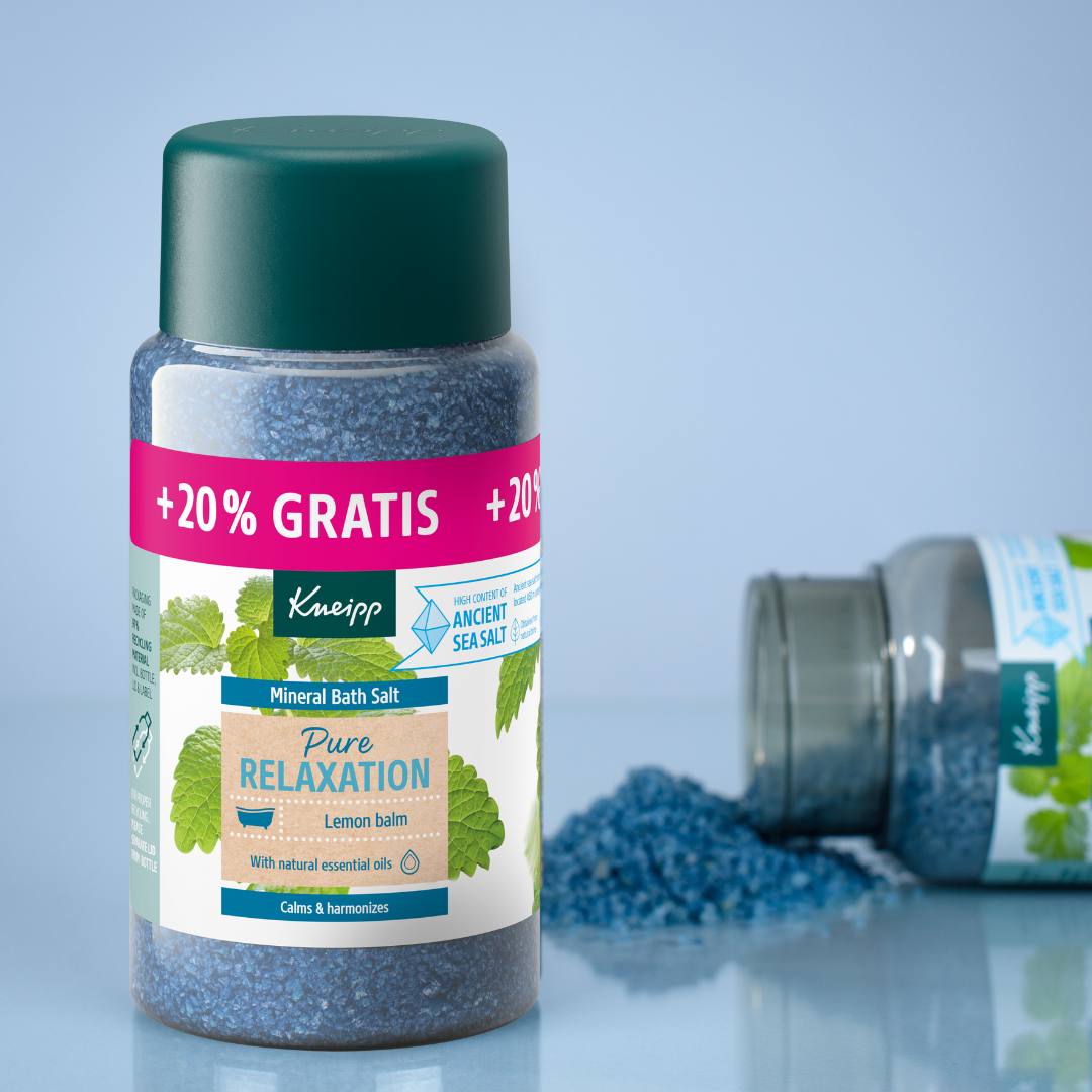 Minerální sůl do vany Kneipp pure relaxation s meduňkou
