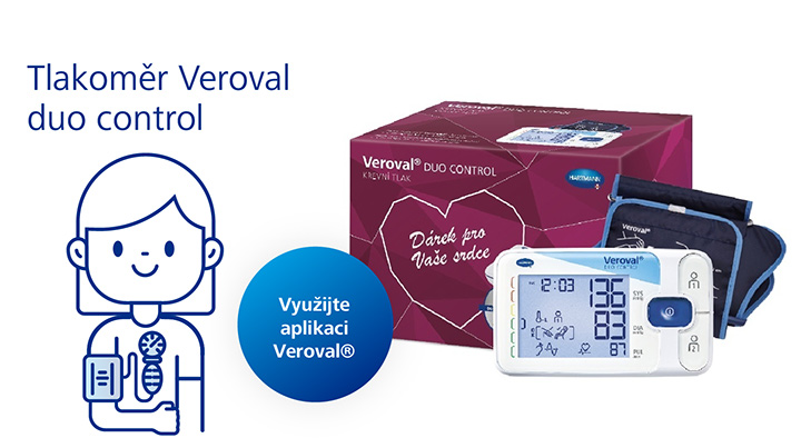 Tlakoměr HARTMANN Veroval duo control s metodou dvojího měření tlaku